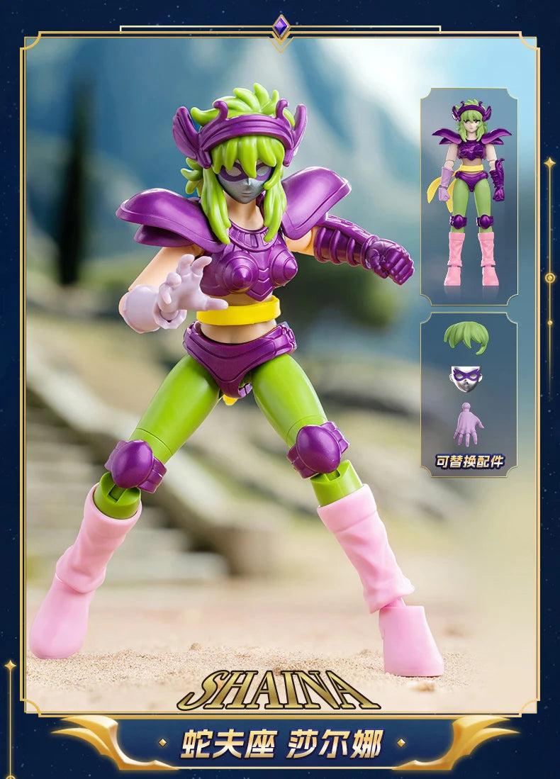 Original Blokees Saint Seiya Galaxy V1V2V03V4 Athena Aries Mu Aiolia Aldebaran Kiki Shiryu Lionet Ban FigureChildren ToysGift