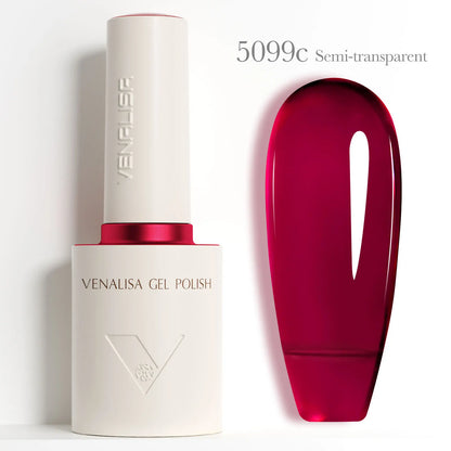 VENALISA 10ml Nail Gel Polish 90Colors HEMA/TPO Free UV LED Soak Off Long Lasting High Gloss Base TopCoat for Salon DIY Manicure