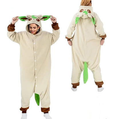 TAKARA TOMY Pokemon Kigurumi Onesie Snorlax Eevee Squirtle Gengar Pijama Cosplay Costume Halloween Adult Anime Umbreon Pajamas