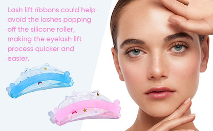 Libeauty 5 Colors Silicone Eyelash Rods Ribbon Soft Colorful Lash Lift Ribbon Perm Multi-Functional Eyelash Lifting Makeup Tools
