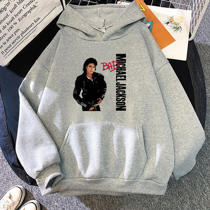 Michael Jackson Graphic Hoodies Long-sleeved Fashion Sweatshirts for Men Women Unisex Graphic Printing Moletom New Pullovers