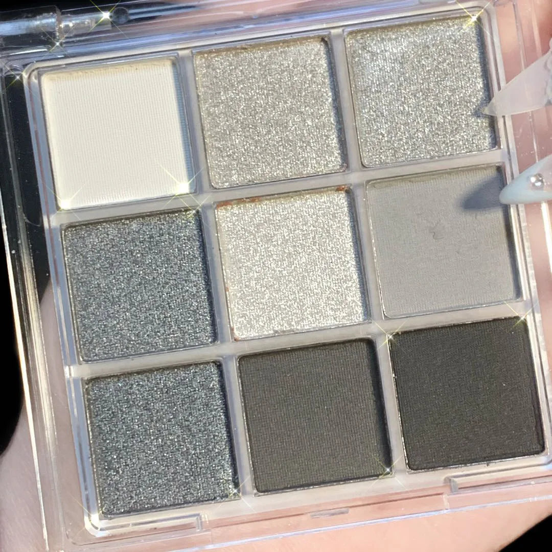 9-Grid Multi-color Eyeshadow Palette Glitter Pearlescent Matte Eye Shadow Shimmer Long Lasting Women Eye Makeup palette Cosmetic