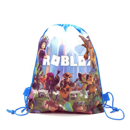 6/12/18/56PCS Roblox Nonwoven Drawstring Bag Roblox Game Party Decorations Kids Birthday Party Baby Shower Supplies Gift