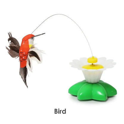 Electric Butterfly Cat Toy Shake Rotating Flying Automatic Humming Bird Intelligence Training Funny Pet Toys Random Color