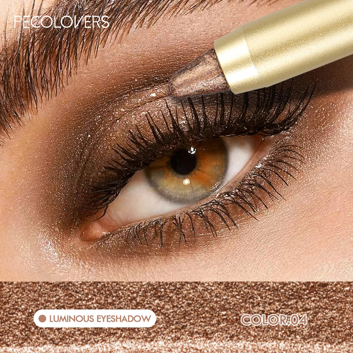 1PC Stunning Multi-color Eye Shadow Sticks - Long-lasting, Waterproof, Easy To Apply, Anti-smudge, Pearlescent Glitter Finish