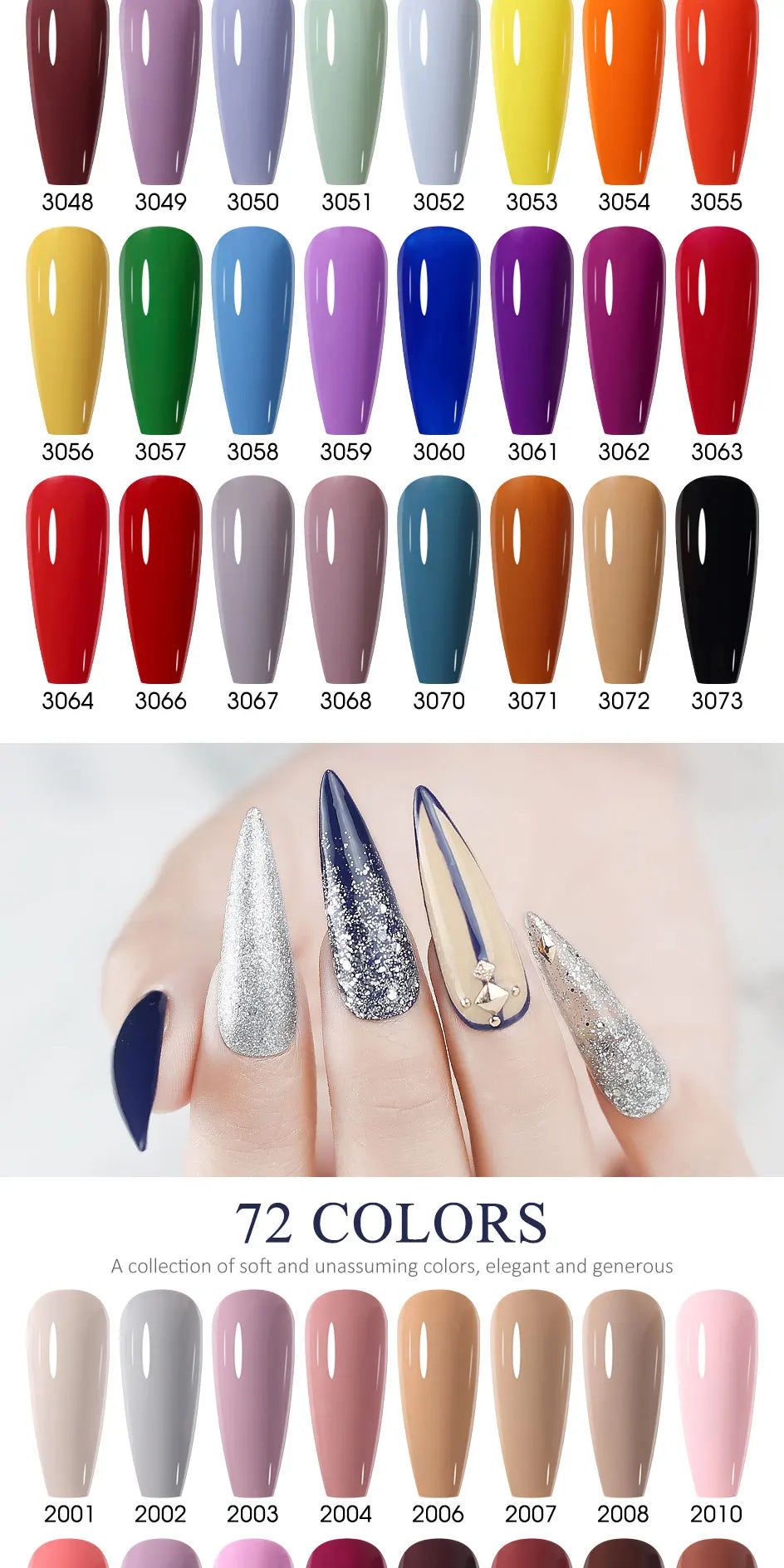 Arte Clavo 8Pcs/Set Gel Nail Polish Set 15ml Colorful Semi Permanent For Manicure Varnish Soak Off UV LED Nail Art Gel Kits