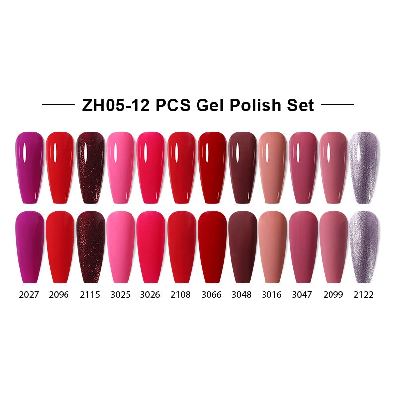 NAILCO 15ml Gel Nail Polish Set 30pcs/Lot Gel Polish Nail Soak Off UV LED Semi-Permanent Varnishes Nail Art Salon Free Shipping