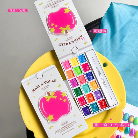 YOLLY 2026 New 18 Colors Multicolor Pat Pat Gel Fashion Long-Lasting High Quality Non-toxic UV Gel for Salon OEM/ODM Wholesale