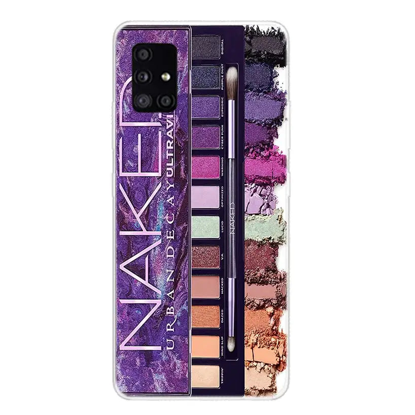 Glam Makeup Eye Shadow Box For Samsung Galaxy A15 A14 A13 A12 A55 A54 A53 A52 Phone Case A32 A35 A34 A33 A25 A24 A23 A22 A04S A0