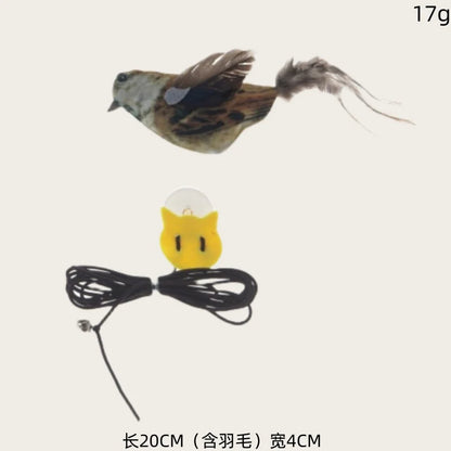 Swinging On The Swing Hanging The Door Cat Teaser Stick Elastic Rope Extendable Cat Toy