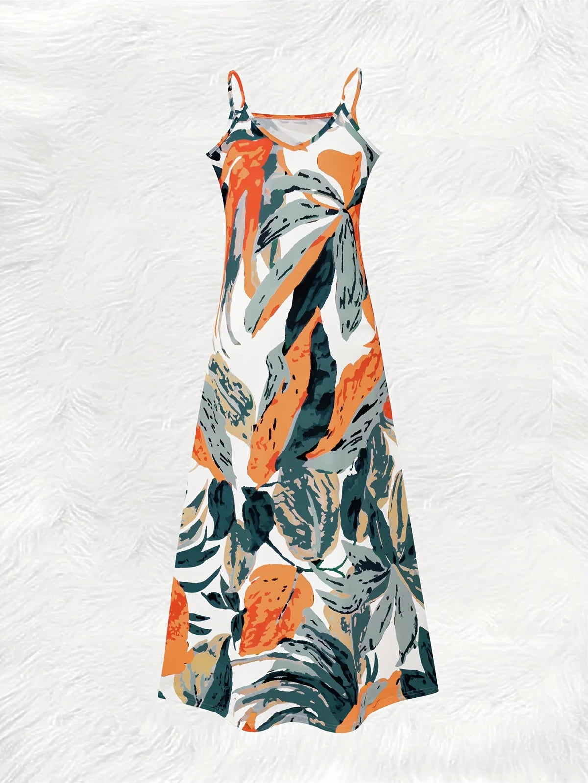 Boho Long Sleeve Floral Print Dress for Women Casual Summer Maxi Dress with V Neck Elastic Waist Flowy A Line Dress
