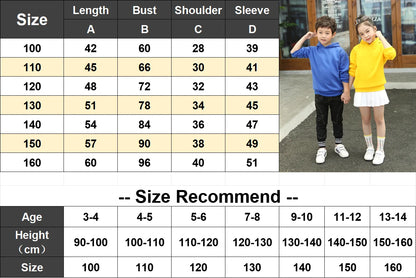 Hoodie for children with letters A-Z, Kpop Demon Hunters sportswear for girls, casual top for autumn and winter long sleeve