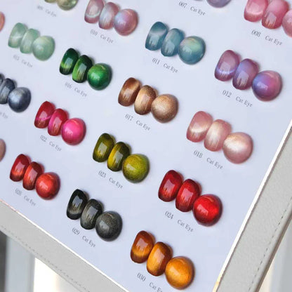 New Cat Eye Gel Nail Polish Collection Set With Free Display UV LED Gel Polish 9D Magnet Cat's Eye Magenetic Gel 30pcs/set 15ml