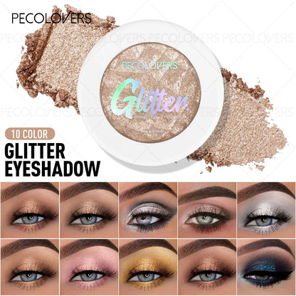 1PC Chameleon Eyeshadow Powder - Vibrant Pink Highlighter, Mashed Potato Texture, Long-Lasting Shimmer