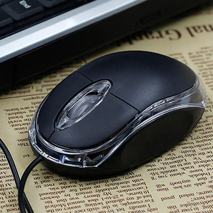 1Pc Wired USB Optical 3-Button Mouse 1000 DPI Wired Mouse For Home Office Use For Laptop And Desktop Computer