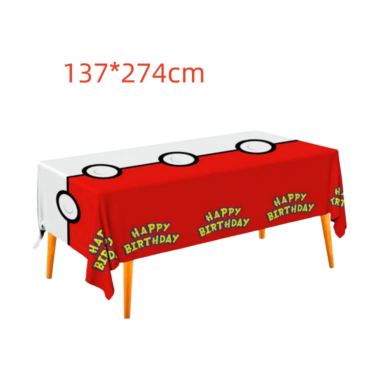 Pokemon Tablecloth Birthday Party Decorations Baby Shower Disposable Tableware Pikachu Table Cover Kids Favors Party Supplies