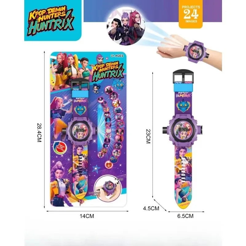 K-Pop HUNTRX Projection Watch: Bandai Multi-Functional Timepiece