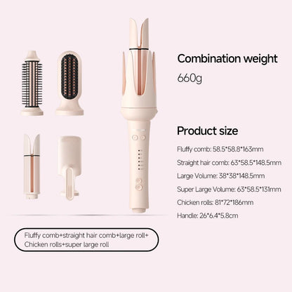 Automatic Hair Curler Negative Ion Ceramic Curling Iron - 40mm Large Wave Perm for Home Use, Lazy Person Electric Curling Wand