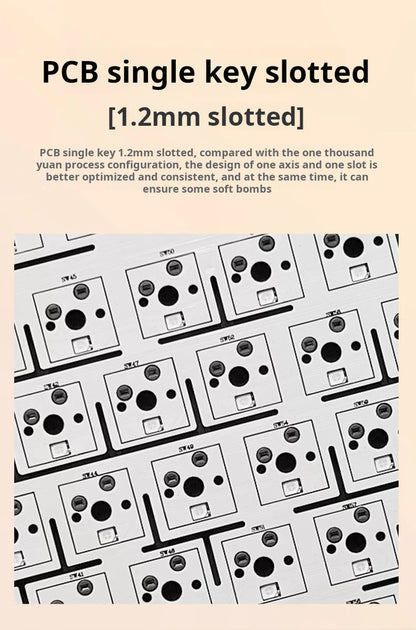 AULA F108Pro/F108 Wireless Bluetooth tri-mode connection, multi-functional display, Gasket structure, RGB lighting effects