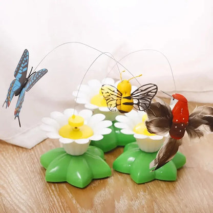 Electric Butterfly Cat Toy Shake Rotating Flying Automatic Humming Bird Intelligence Training Funny Pet Toys Random Color