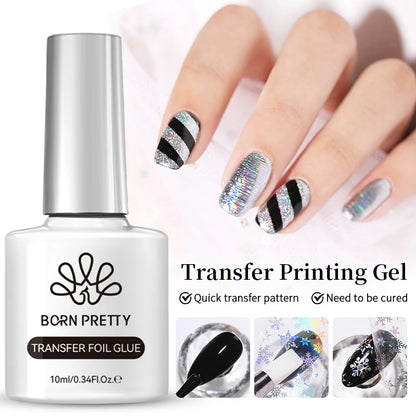 BORN PRETTY Sparkling Glass Bead Cat Magnetic Gel Nail Polish Flash White Spar Red Color Semi Permanent Soak Off UV Gel Varnish