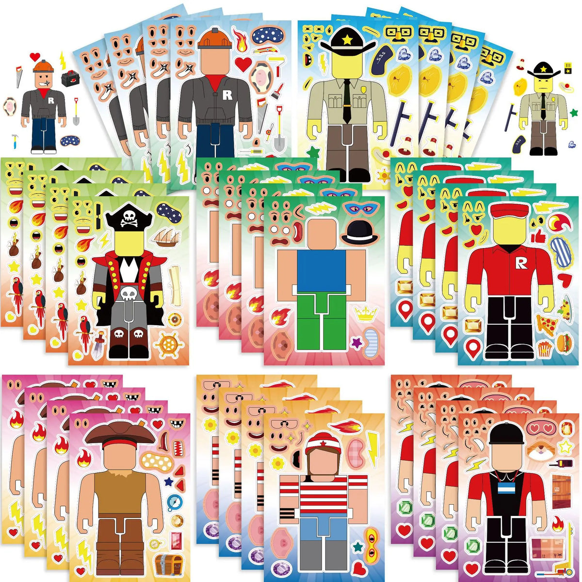 Hot Roblox Disposable Tableware Tableware Set Tablecloth Napkins Candy Box Gift Bag Kids Birthday Party Supplies Gifts