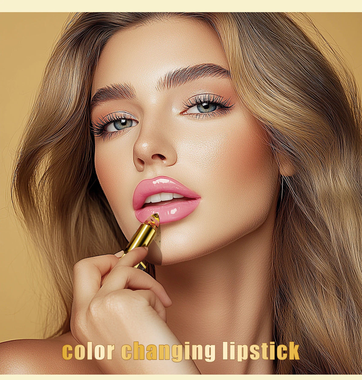 Hellokiss Crystal Color-changing Petal Lipstick for Women Moisturizes long-lasting and non-sticky cup lip balm