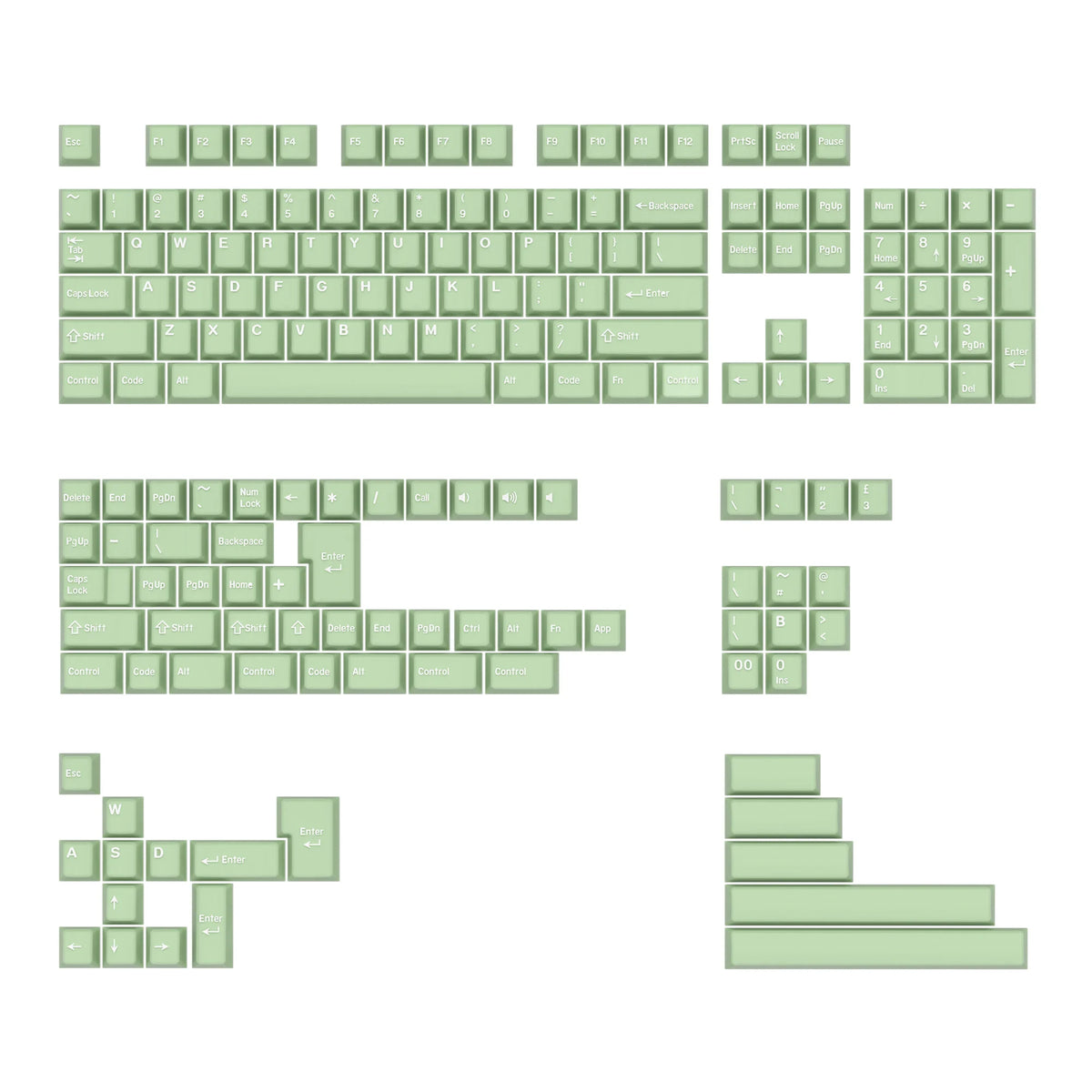 KBDiy GMK Keycap Double Shot GMK Olivia Shoko Jamon WOB Red Samurai Botanical PBT Keycaps Cherry Profile for Mechanical Keyboard
