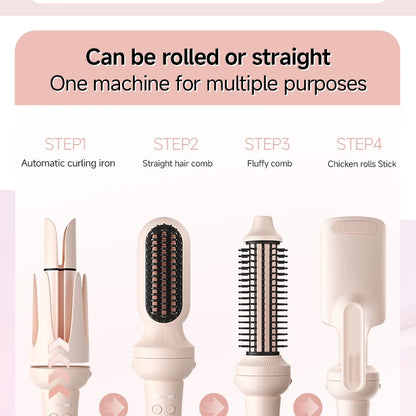 Automatic Hair Curler Negative Ion Ceramic Curling Iron - 40mm Large Wave Perm for Home Use, Lazy Person Electric Curling Wand