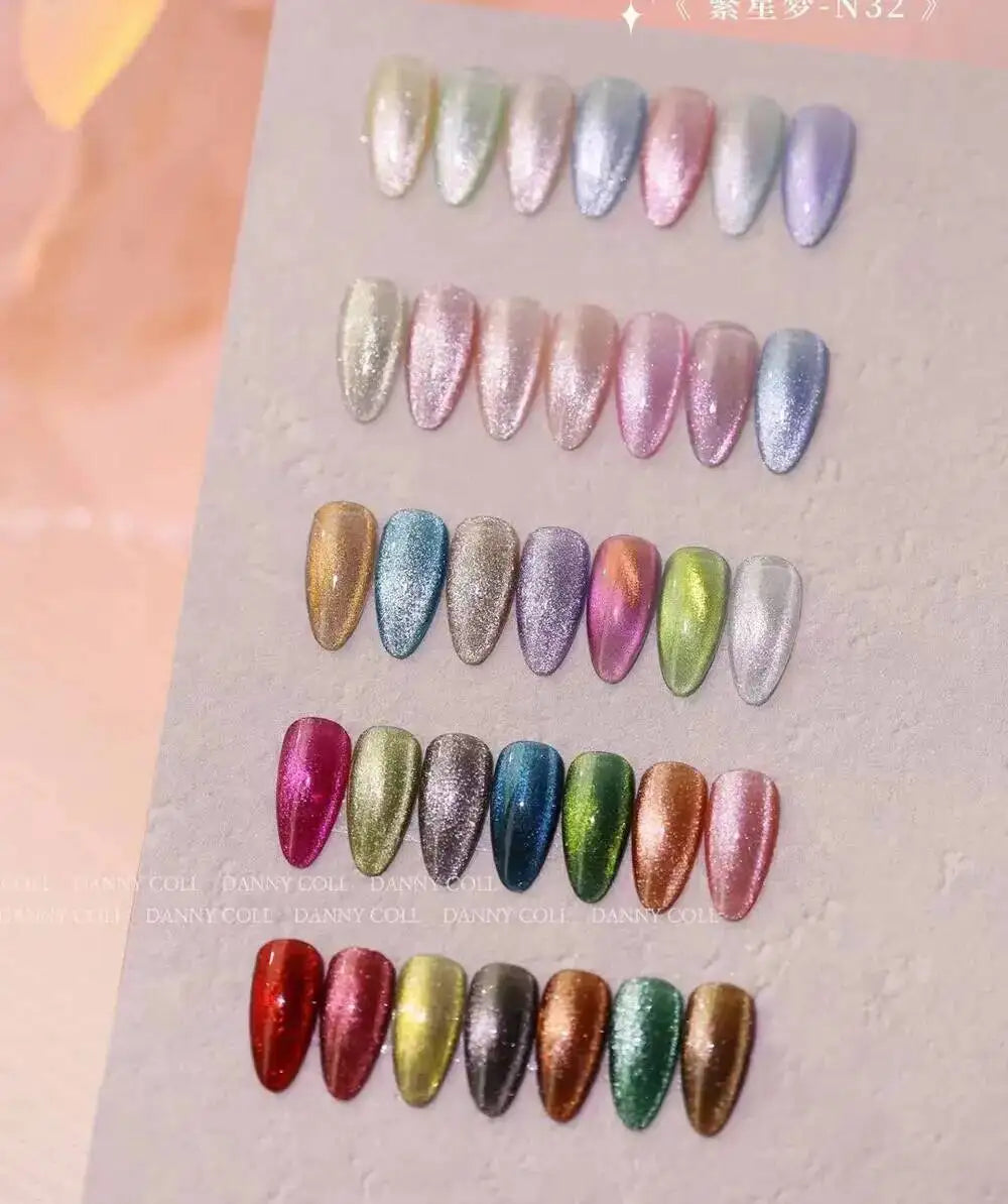High End 9D Cat Eye Gel Polish Set With Color Board  Magnetic Gel Nail Set Luxury Cat's Eye Gel Soak Off UV LED Nail Varnish