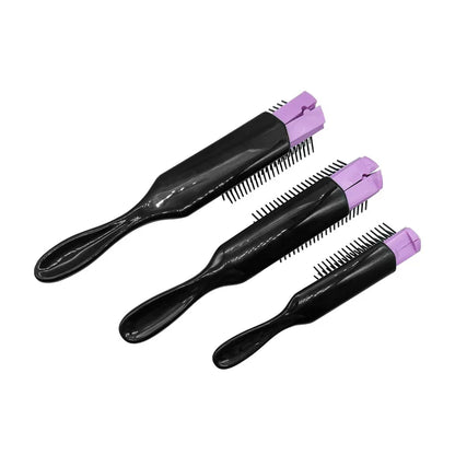 9-Row Detangling Hair Brush Denman Detangler Hairbrush Scalp Massager Straight Wet Comb for Women Men Salon Curly hair brush