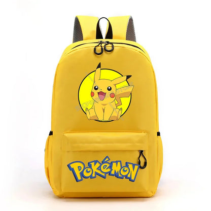 Pokemon Pikachu SchoolBag Primary School Bookbag Large-capacity Kids Backpack Boy Girl Knapsack High-quality Backpack Laptop Bag