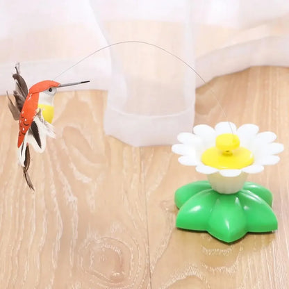 Electric Butterfly Cat Toy Shake Rotating Flying Automatic Humming Bird Intelligence Training Funny Pet Toys Random Color