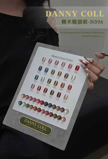 TMPTA/HEMA/TPO Free Magnetic Gel Nail Polish Set With Color Display Cat's Eye Nail Gel Kit Soak Off UV LED Magnet Gel 15ml