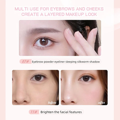 Monochrome Glitter Champagne Eyeshadow Diamond Waterproof Matte Eyeshadow Palette Pearlescent Glitter Shiny Eyes Makeup Cosmetic