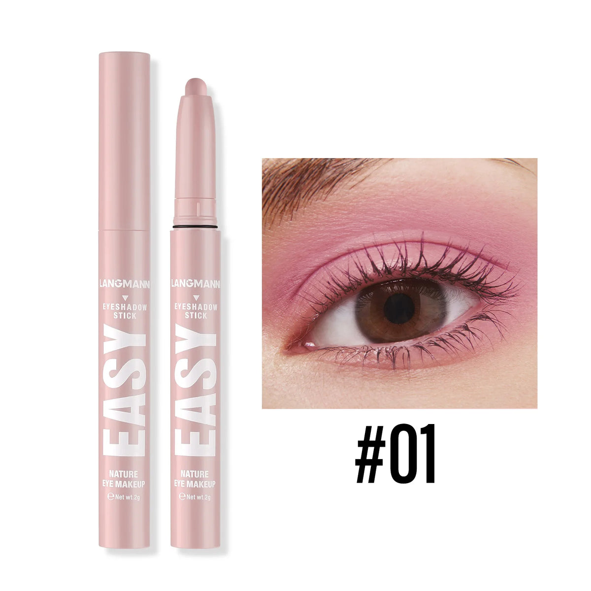 Pearlescent Matte Eyeshadow Pencil Waterproof Smoky Glitter Highlighter Pen Black Brown Makeup Tool Creamy Smooth