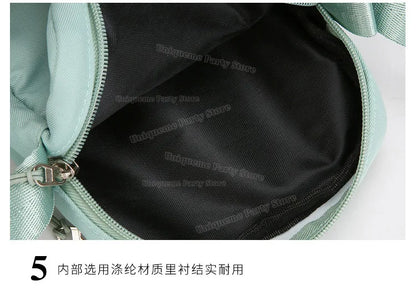 Cartoon Pokemons Gengar Phone Crossbody Bag Pikachus Squirtle Charmander Shoulder Bags Boy Girl Anime Outdoor Sport Chest Packs
