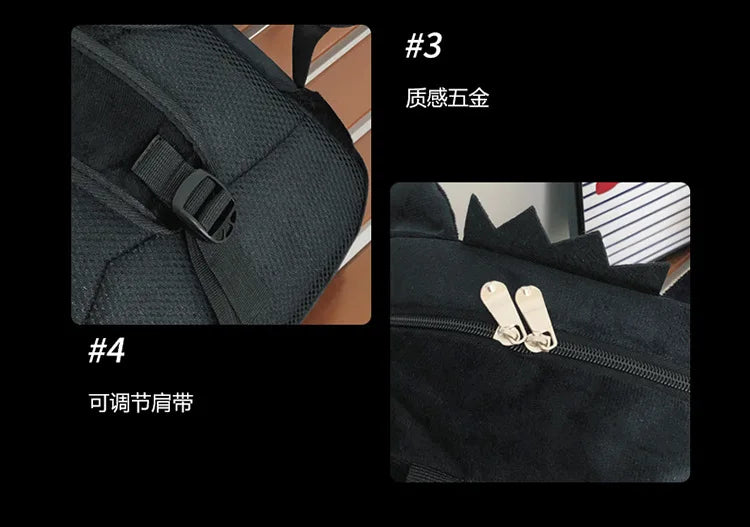 TAKARA TOMY Pokemon Backpack Gengar Student School Bag Children's Gifts Cartoon Kawaii SchoolBag Mochila