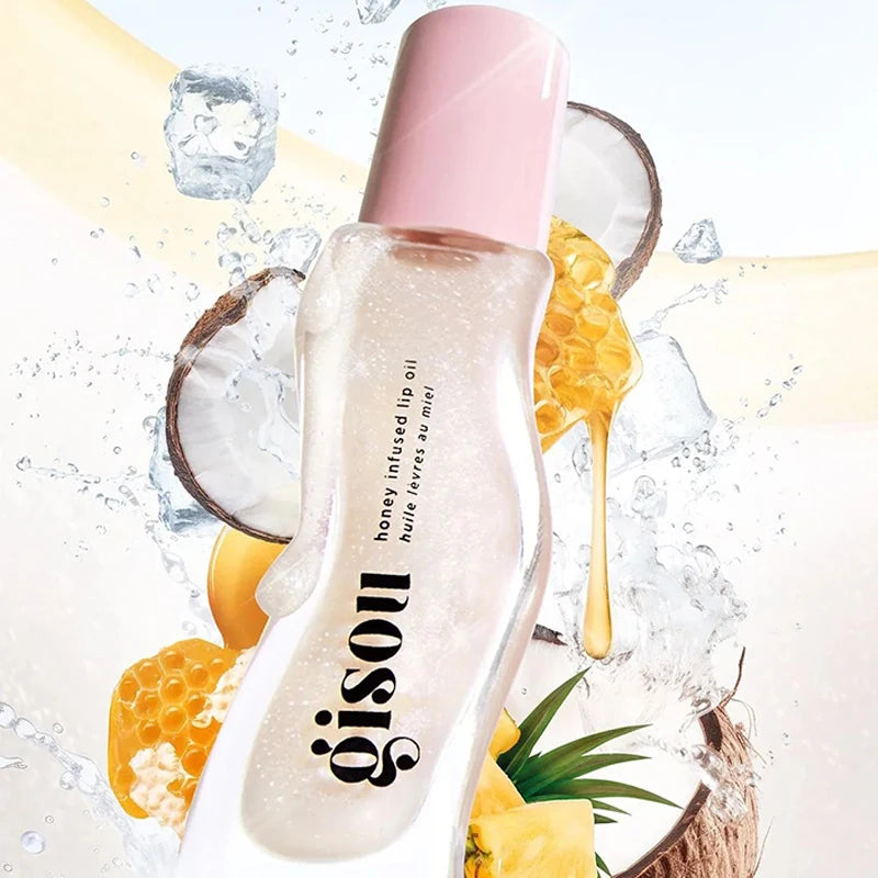 Gisou New Autumn Winter Limited Edition Long-lasting Moisturizing Lip Oil Gloss Care Lips Plumping Exfoliating Milky Mocha Gloss