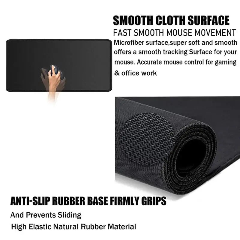 Mouse Pad Gamer XXL Mouse Mat P-pokemon Desk Mats Table of Office Carpet Gamer Natural Rubber Mice Pad Lockrand Mousepad 90x40cm