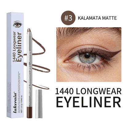 Lakerain Smooth Waterproof Eyeliner Pen Quick-Drying Long-Lasting Sweat-Proof Smudge-Proof for Perfect Makeup Application