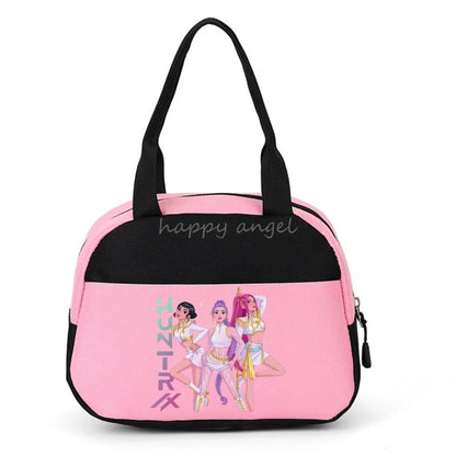 New Lunch Bags KPop Demon Hunters Print Women Men Large Capacity Picnic Drink Thermal Bag Portable Outdoor Food Lunch Handbags