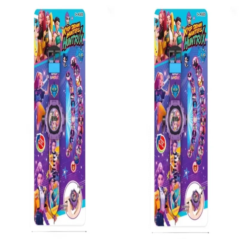 K-Pop HUNTRX Projection Watch: Bandai Multi-Functional Timepiece