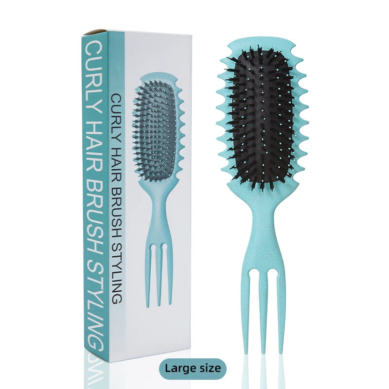 1PC Candy bursh Curly Hair Styling Brush: Defined Curls on Wet Hair- Nylon Bristles Detangling Volumizing Comb for All Hair Type