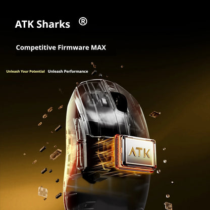 ATK DragonFly A9 Air Ultimate Wireless Gaming Mouse PAW3950 Ultra 42000DPI 750IPS 8KHz RGB Ergonomic Design for Windows MacOs
