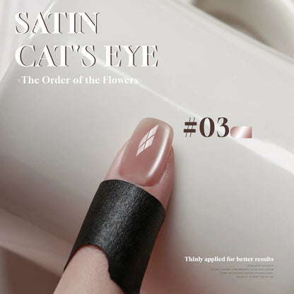 MIANEL 1-16PCS Light Smoke Magnet Cat Eye Gel Nail Polish 2025 New Glass Bead Nude Pink Nail Glue Pink Nails Blue Nails Nail Art