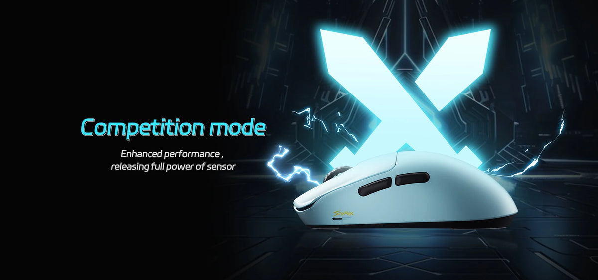 SCYROX V6 Gaming Mouse, Pixart 3950, Optical Switches, Web Based Software, 8K Dongle Included