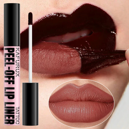7 Colors Peel Off Lip Stain Reveal Long Lasting Waterproof Pink Lip Tint Transfer Proof Non-stick Cup Natural Makeup Lip Gloss