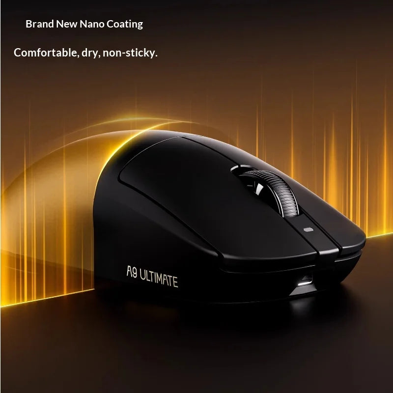 ATK DragonFly A9 Air Ultimate Wireless Gaming Mouse PAW3950 Ultra 42000DPI 750IPS 8KHz RGB Ergonomic Design for Windows MacOs