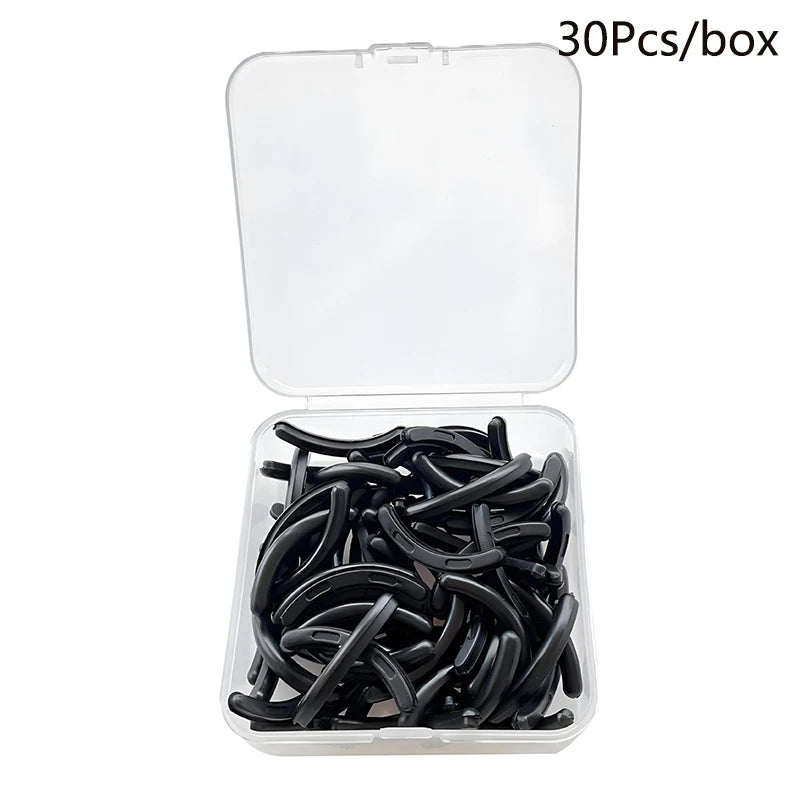 Colored Eyelashes Curler Replace Rubber 30pcs/box Black White Blue Elastic Eyelash Curler Replacement Rubber Strips Accessories